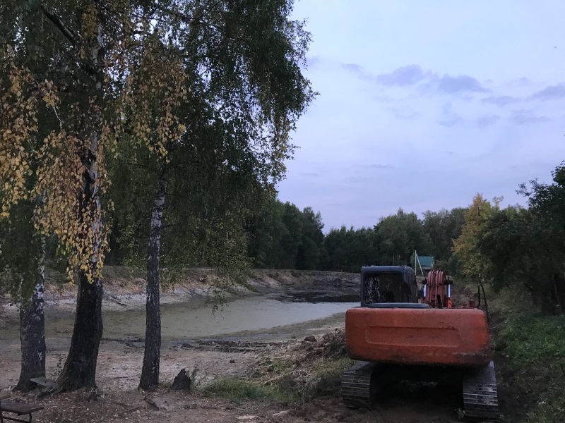 Углубление водоема в Русской долине