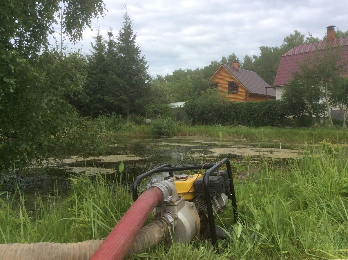 Восстановление пожарного пруда в Ступинском районе