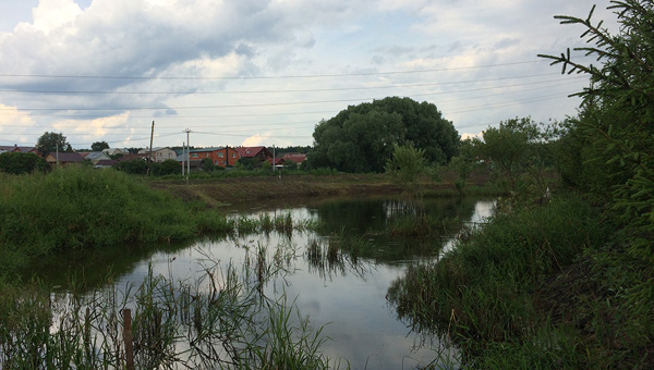 очистка водоемов в деревне Загорново